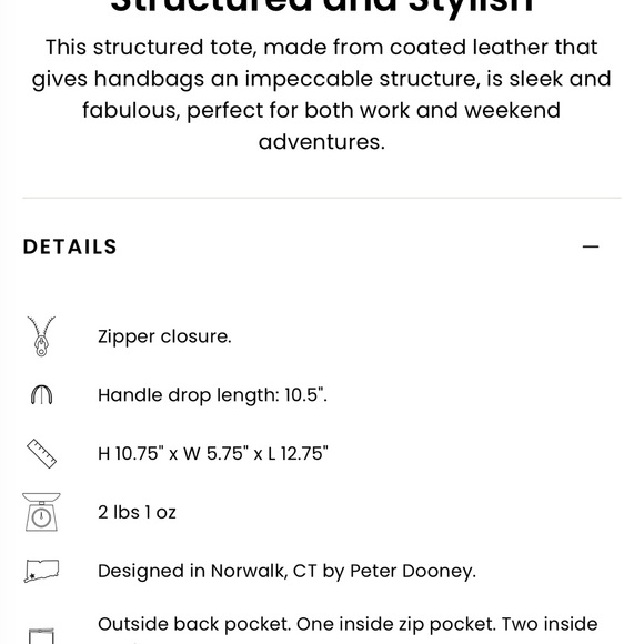 Dooney & Bourke Wren Tote Bag Bordeaux - Picture 5 of 5